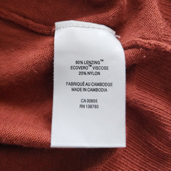 Reitmans rusty orange turtleneck sweater - Picture 6 of 9